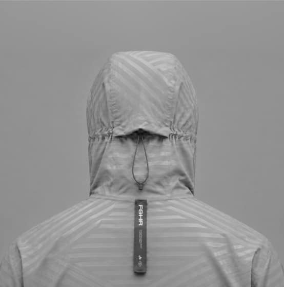 Technical jacket with purple FSHR detail